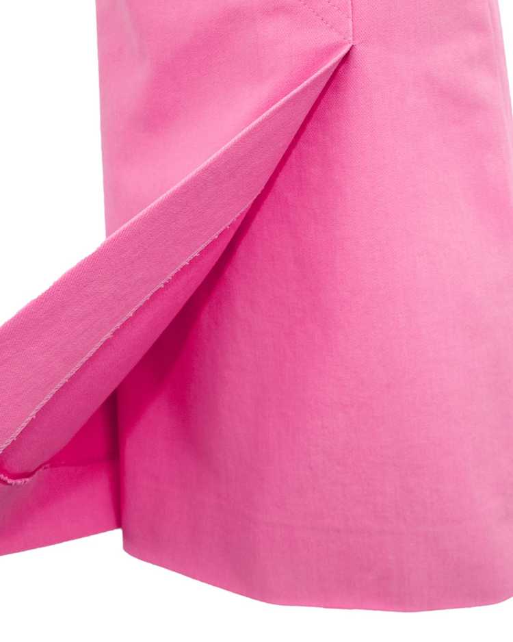 Celine Pink Cotton Denim Wrap Skirt - image 5
