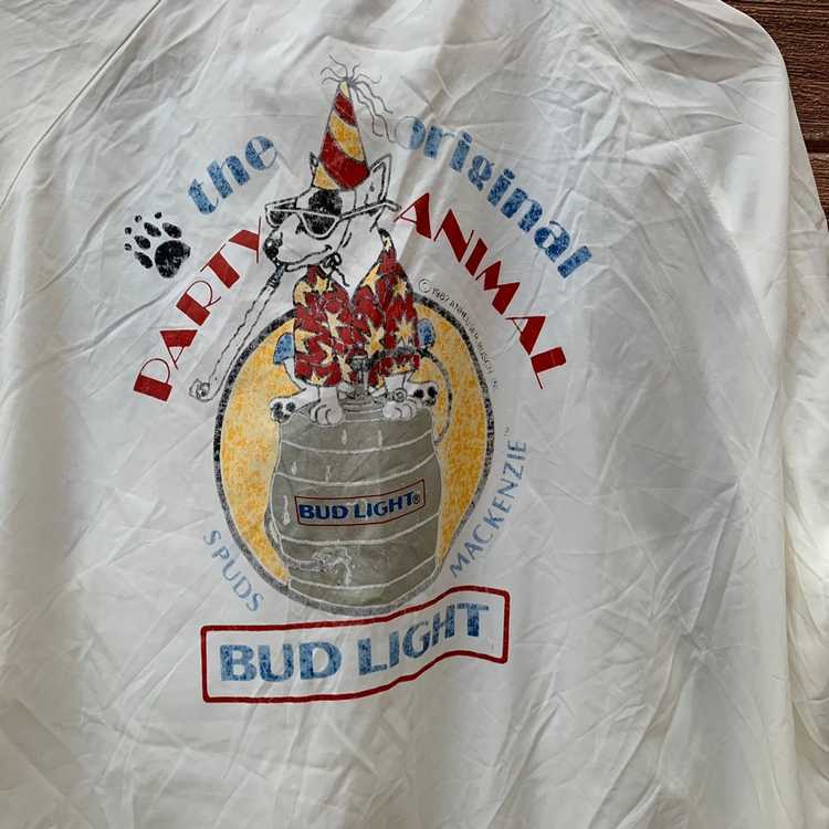 Vintage (A70) Vtg Bomber Bud Light Spuds Mckenzie… - image 3