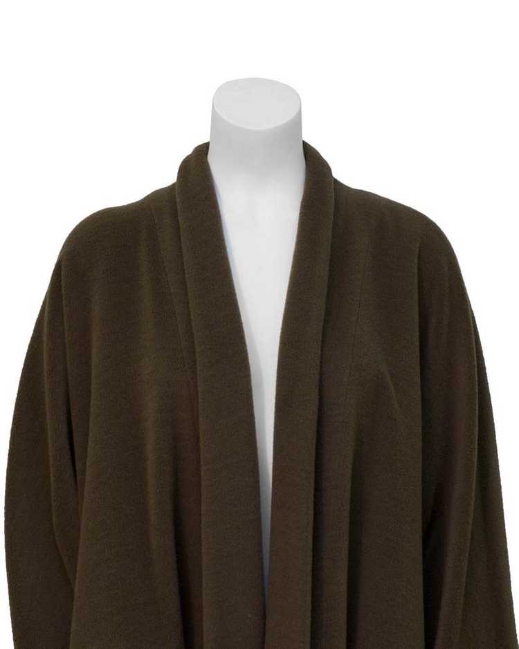 Genny Brown Kimono style wool coat - image 3