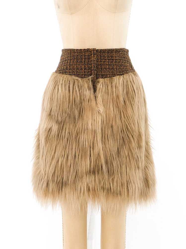 Chanel Faux Fur Skirt - image 1