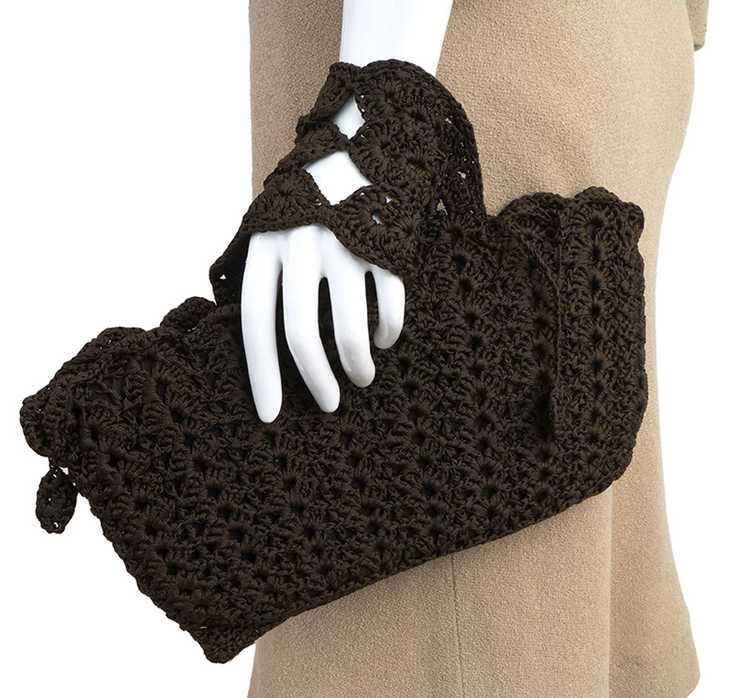 1930s-40s Crochet Hand Bag - image 1