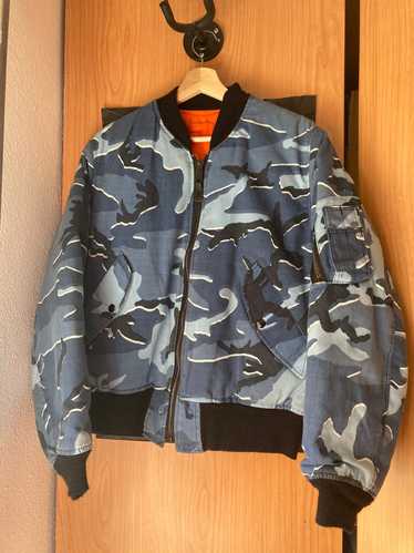 vintage camo bomber jacket