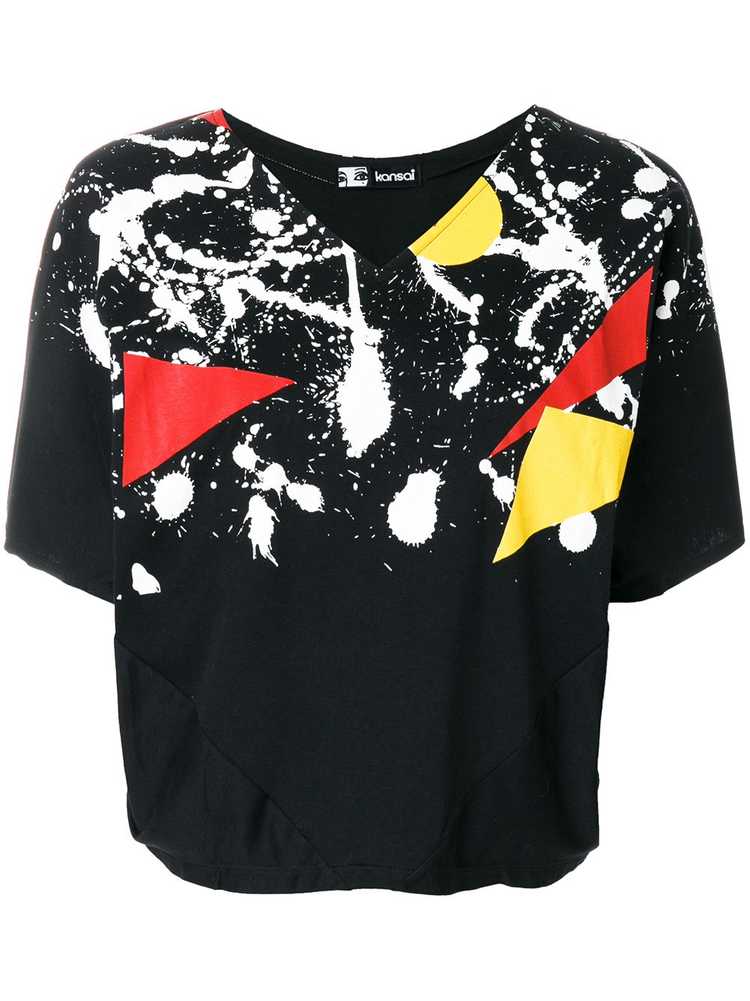 Kansai Yamamoto Pre-Owned 1980s paint splatter pr… - image 1