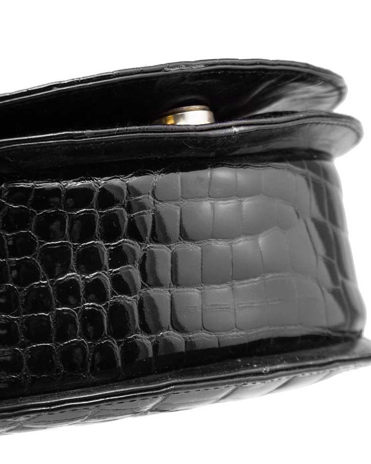 Maud Frizon Black Stamped Leather Crossbody Bag - image 4
