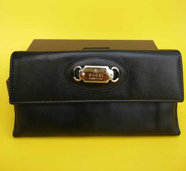 Gucci Authentic Gucci Double Snap Long Wallet - image 2