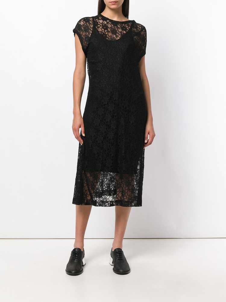 Comme Des Garçons Pre-Owned asymmetric sheer lace… - image 2