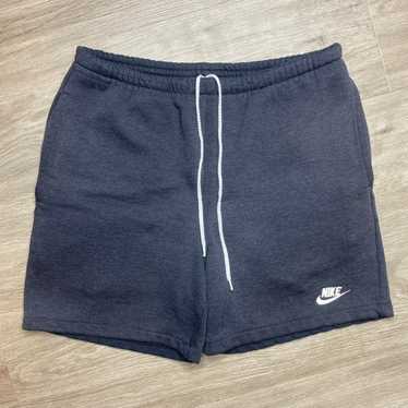 orange nike sweatshorts