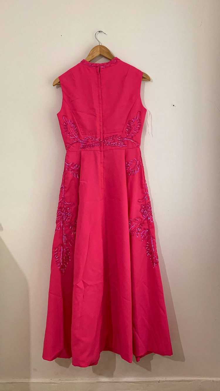 1970s Vintage Pink Prom Dress by Mike Benet - Pin… - image 3