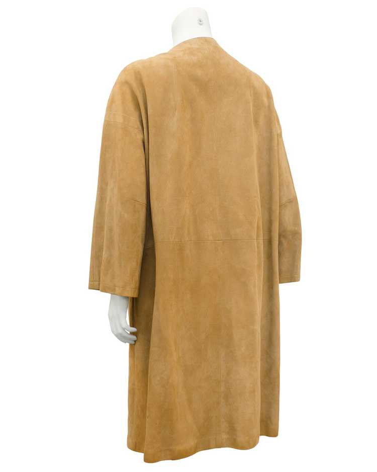 Beige Kid Suede Coat - image 2