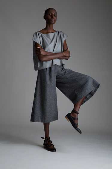 Vintage Valentino Gray Wool Gauchos