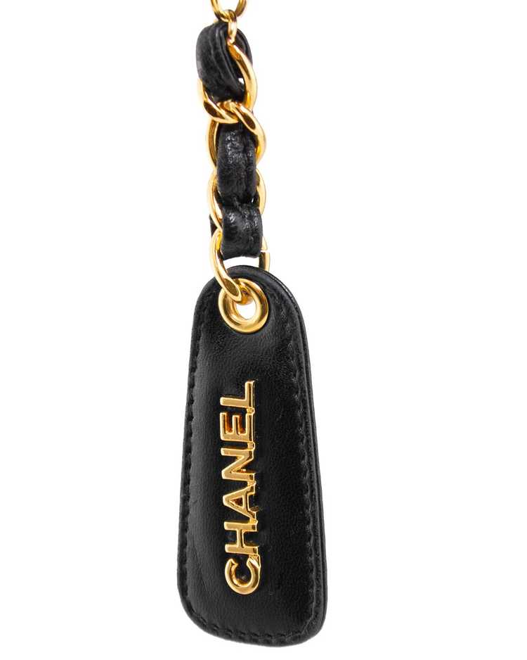 Chanel Black Quilted Waist Bag - image 3
