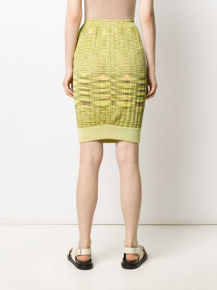 Missoni Pre-Owned ribbed knit skirt - Green - image 4