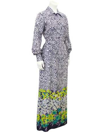 Malcolm Starr Navy and White Chintz Floral Ensembl