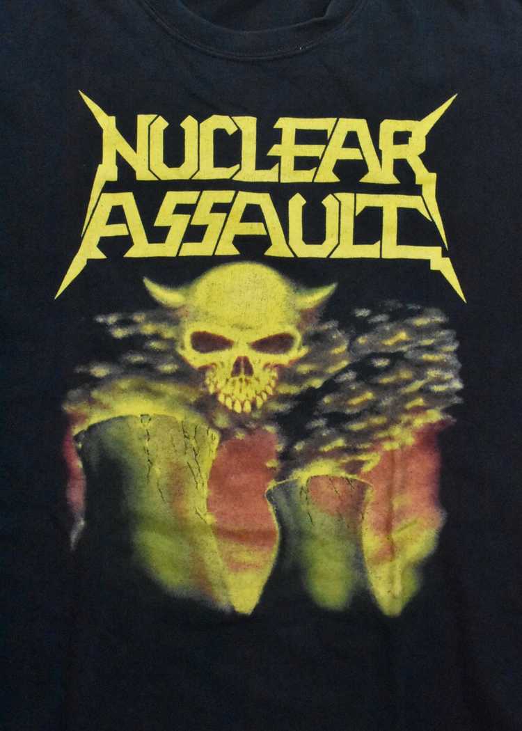 Nuclear Assault Green Title Logo T-Shirt