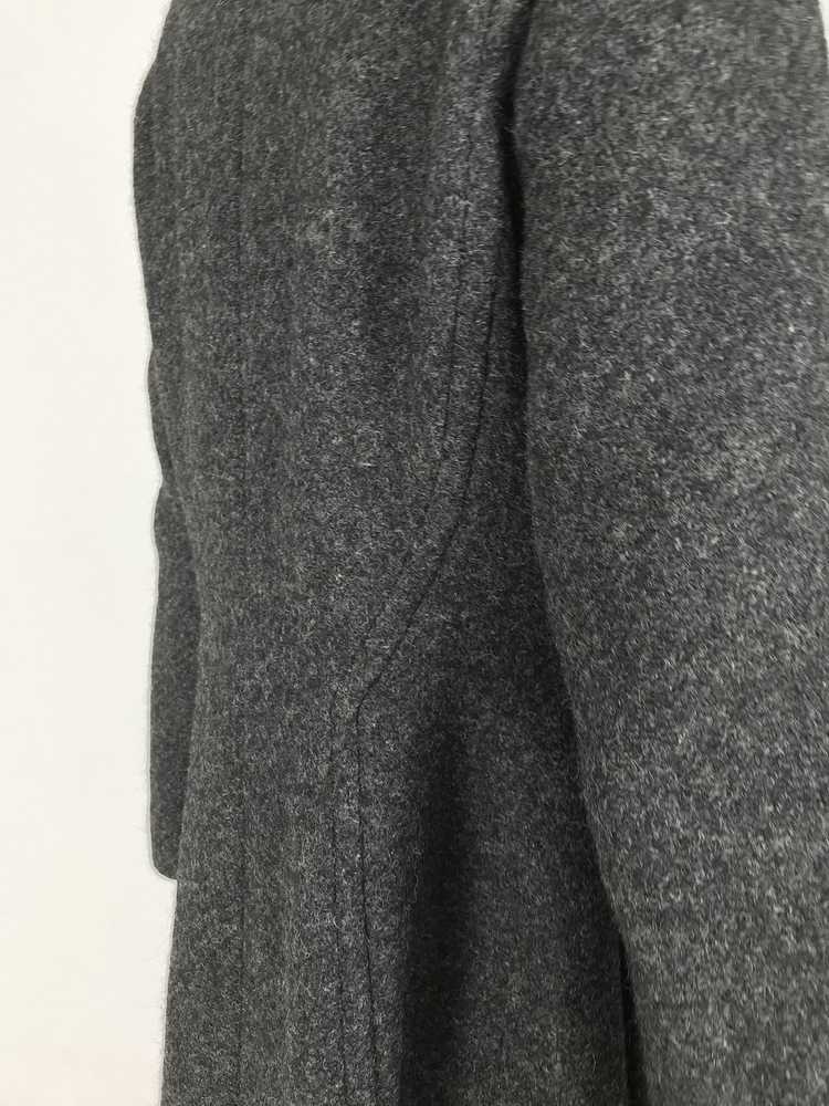Pauline Trigere Grey Flecked Wool Princess Coat 1… - image 12