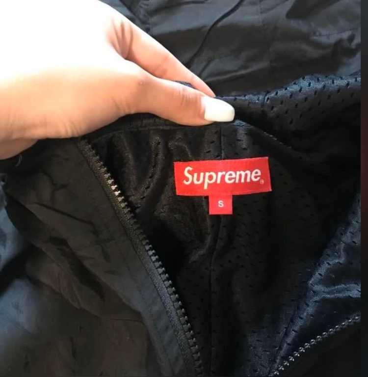 Supreme Supreme Reflective Taping Hooded Pullover - Gem