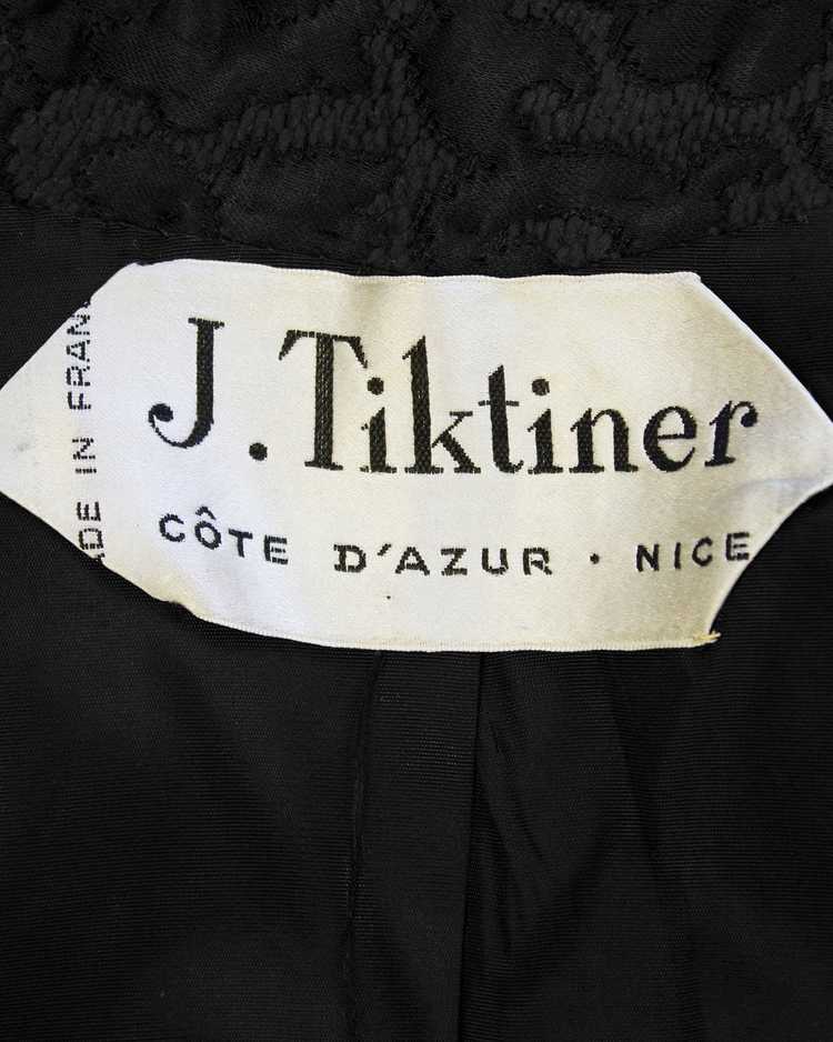 Tiktiner Black Brocade Coat - image 6