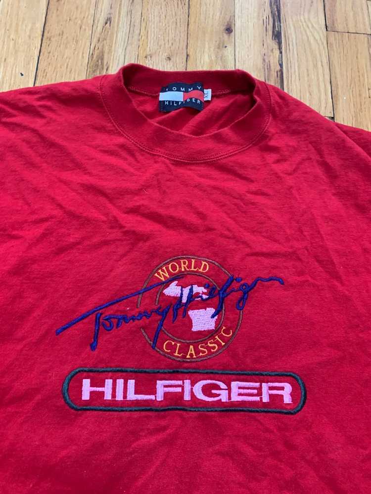 Tommy Hilfiger Vintage Tommy Hilfiger Red T-Shirt… - image 3