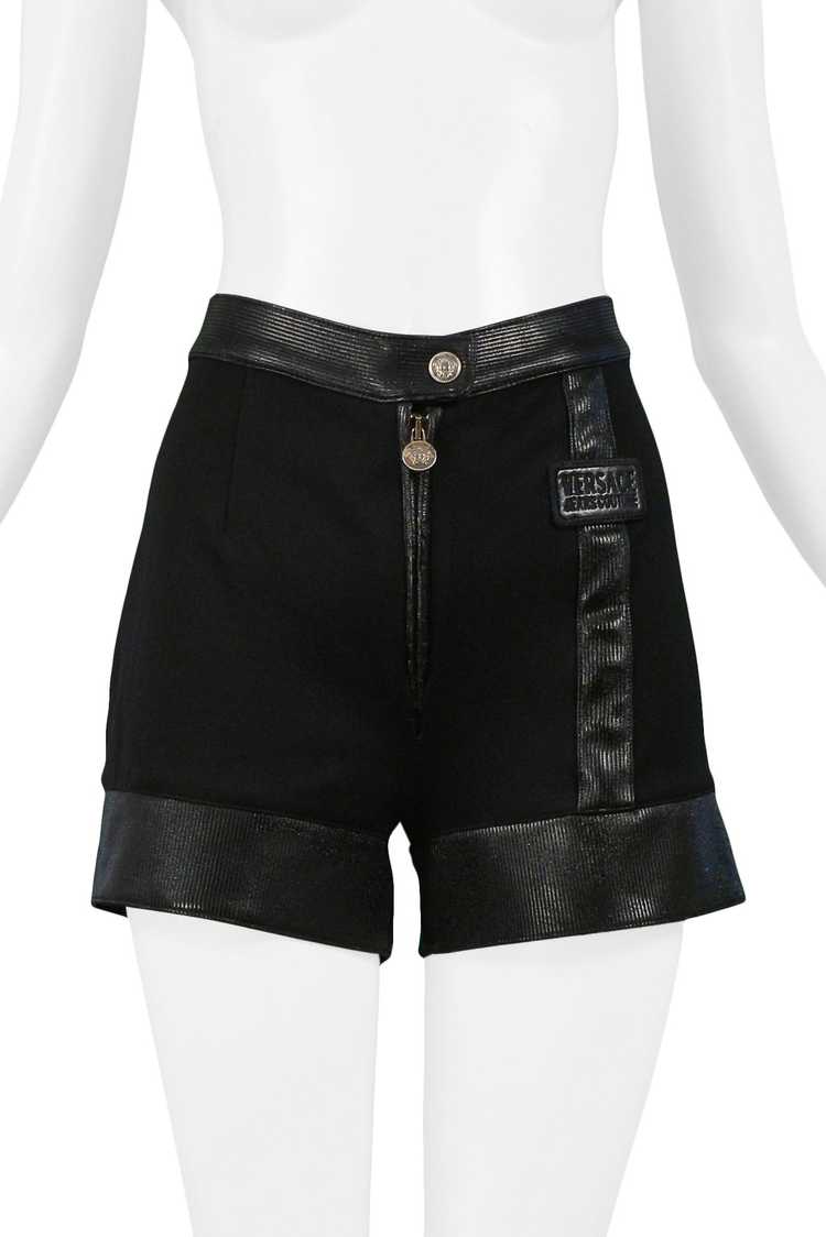 VERSACE COUTURE BLACK SHORTS - image 3