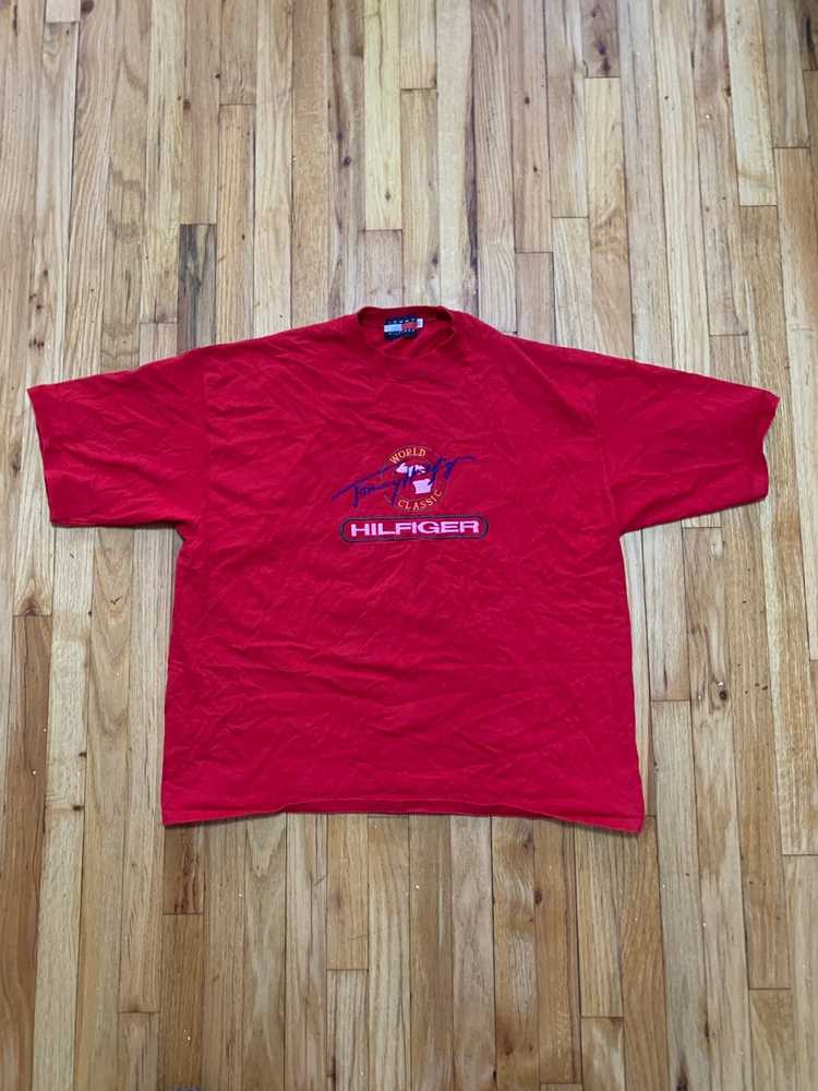 Tommy Hilfiger Vintage Tommy Hilfiger Red T-Shirt… - image 5