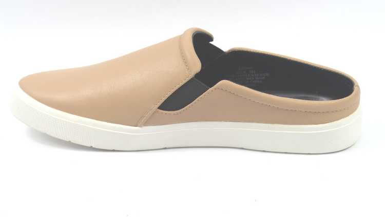 H by Halston Leather Slide-On Sneakers Ellie Sand - image 3