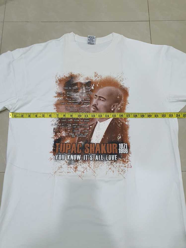 Insane Early 00s/late 90s Tupac Rare T-shirt Vintage XXL 2XL Blue