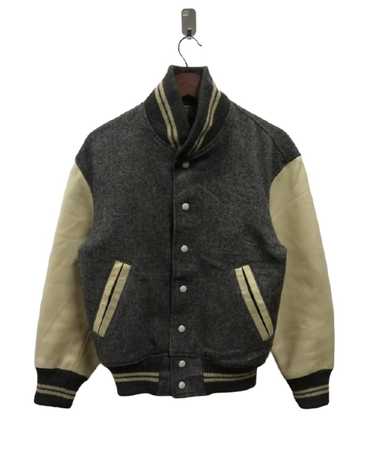 Varsity Jacket × Vintage Vintage Jun Campus Cuir … - image 1