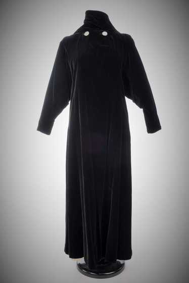 Velvet Evening Coat by Lucien Lelong Circa 1937