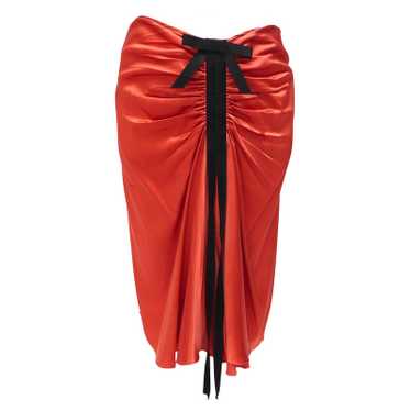 Lanvin Silk skirt with ruffles - image 1