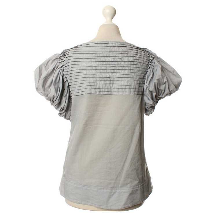 Vertigo Grey blouse with puffed sleeves - image 3