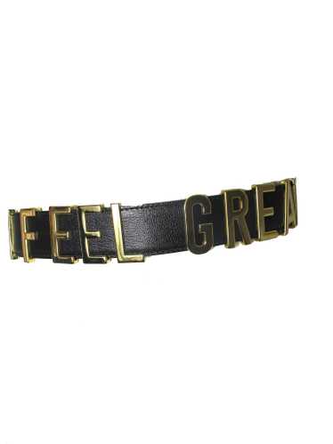 1990s MOSCHINO "I feel great" belt - image 1