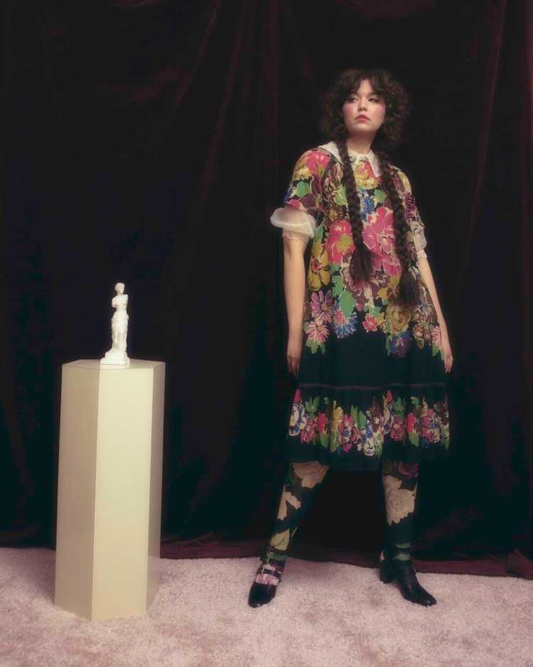 1970s-80s Koos van den Akker floral tent dress - image 1