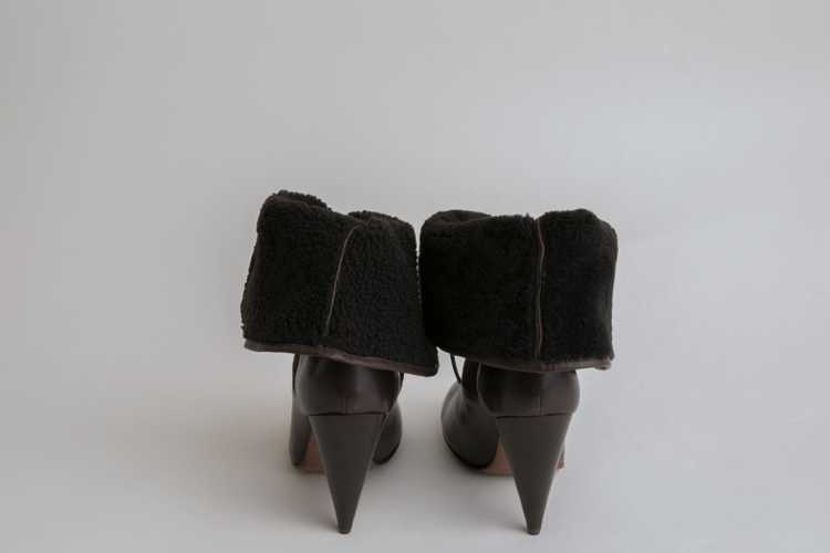 Christophe Lemaire Shearling Ankle Boots - image 3