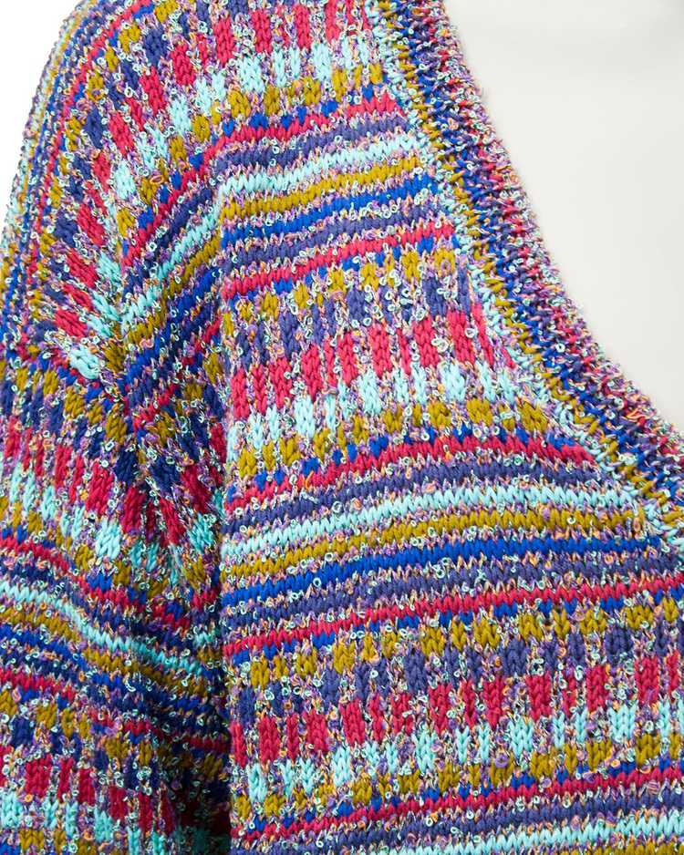Missoni Multi-color Knit V neck sweater - image 4