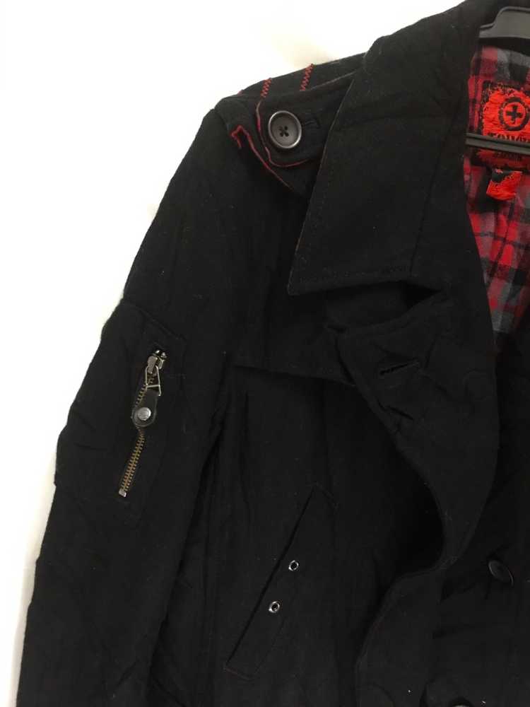 Japanese Brand TOUGH JEANSMITH Black Wool Jacket - image 4