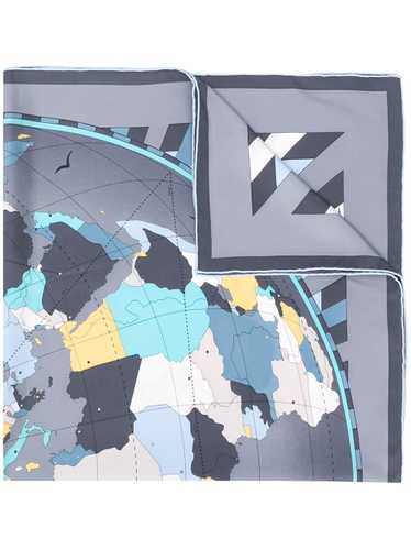 Cartier world map print scarf - Grey