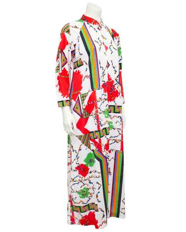 Saks Fifth Avenue Geometric Printed Hostess Robe
