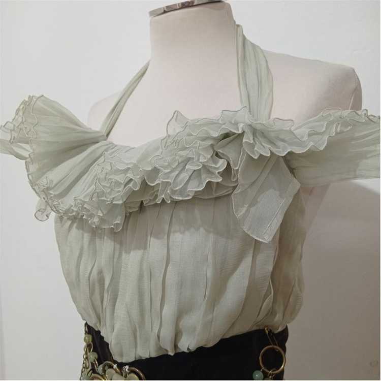 Chloé Dress Silk in Green - image 3