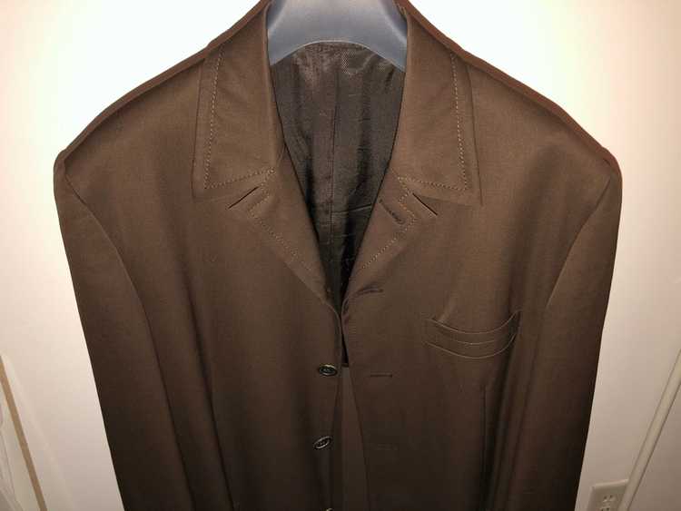 Prada Prada dark brown light wool coat - image 3