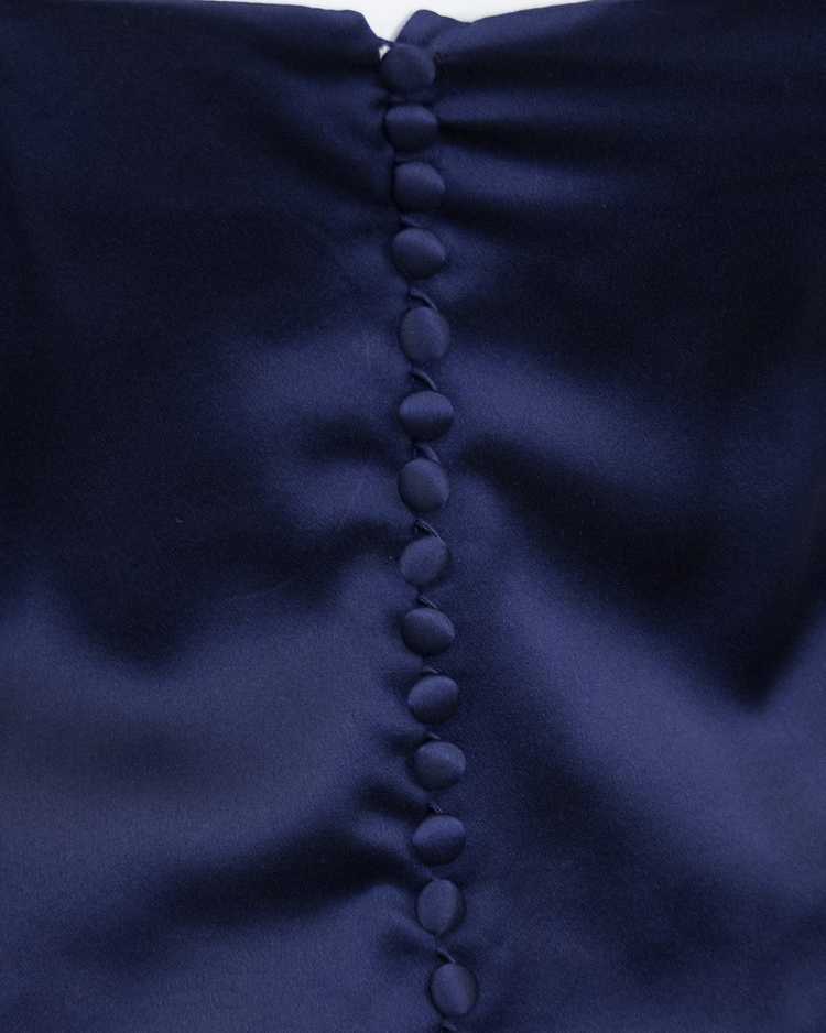 Navy Blue Velvet and Silk 3 pc. Ensemble - image 8