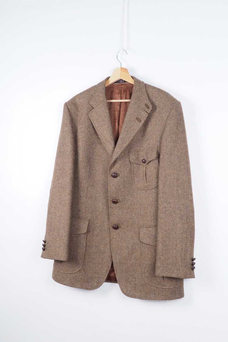 Daks London DAKS Tweed Wool Sport Coat Blazer Jac… - image 1