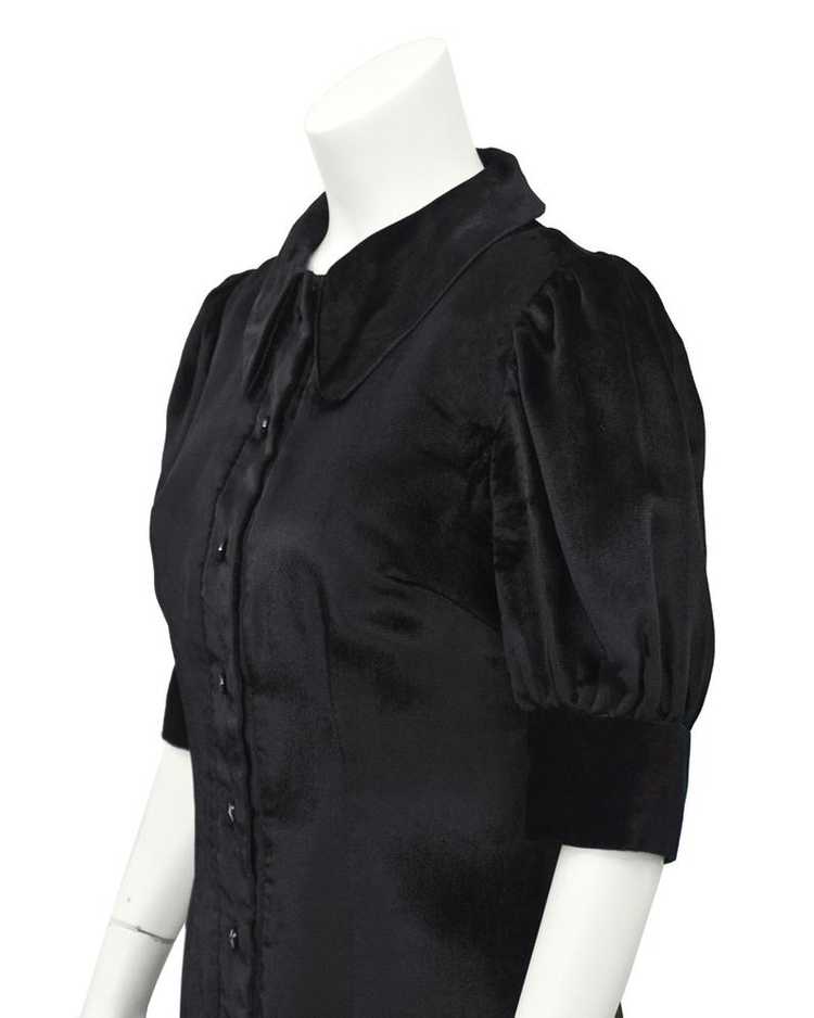 Annacat Black Velvet Shirt Dress - image 4