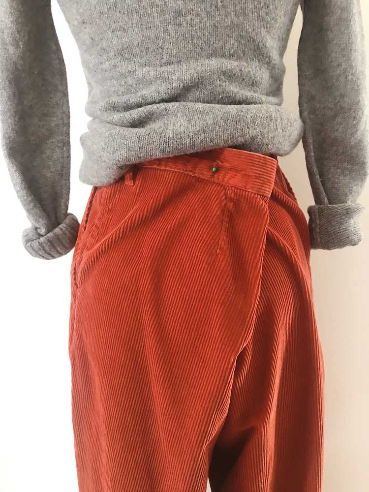1980s Woolrich Rust Colored Corduroy Pants - image 4