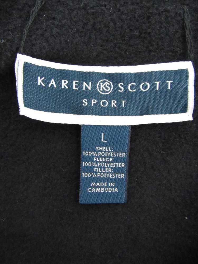 Karen Scott Sport Navy Blue Quilted Vest