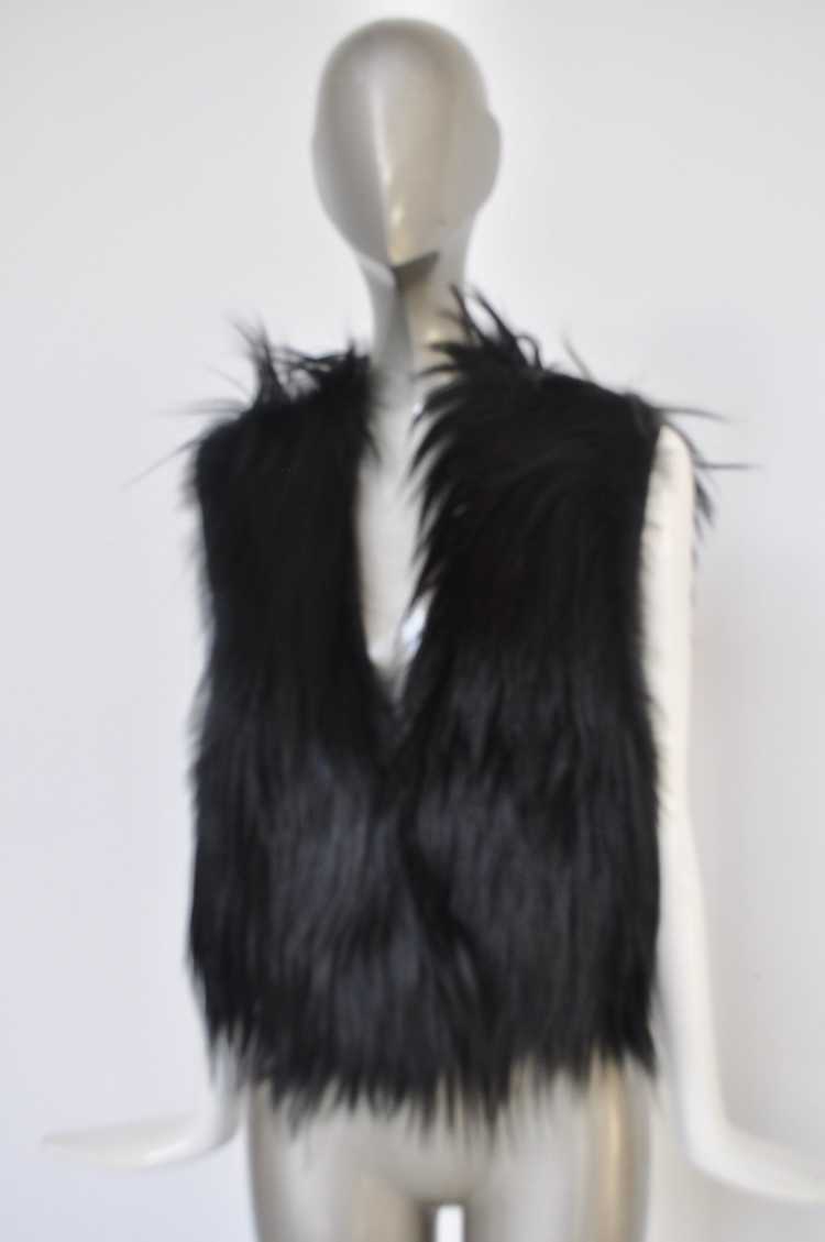 Helmut Lang fur and leather Vest - image 1