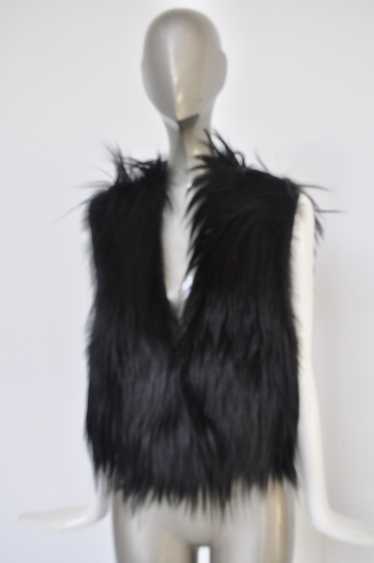 Helmut Lang fur and leather Vest