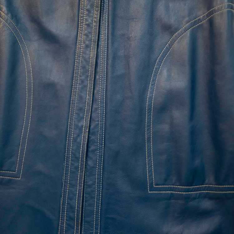 1960s Bonnie Cashin for Sills blue leather coat - image 5