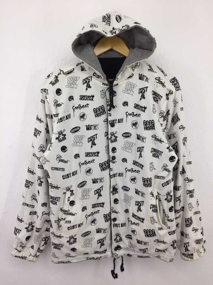 Japanese Brand Conquest Reversable Hooded Jacket … - image 7