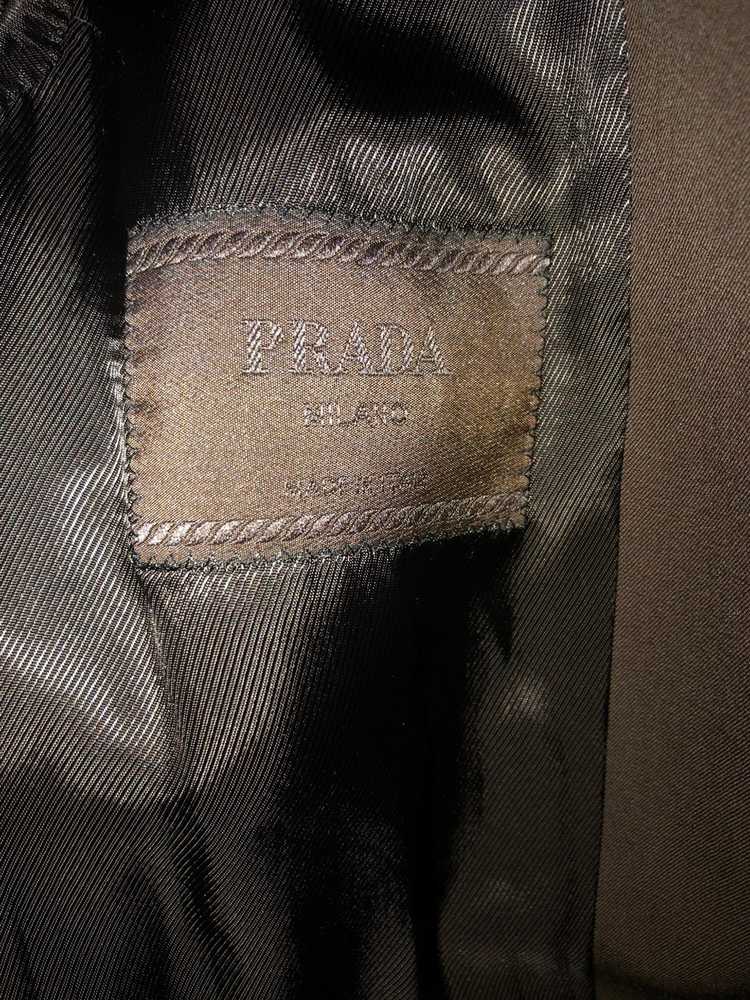 Prada Prada dark brown light wool coat - image 4