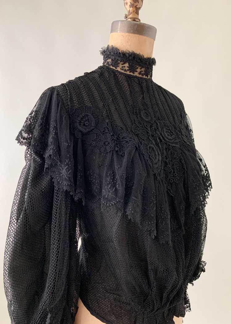 Antique Belle Epoque Lace Blouse - image 8